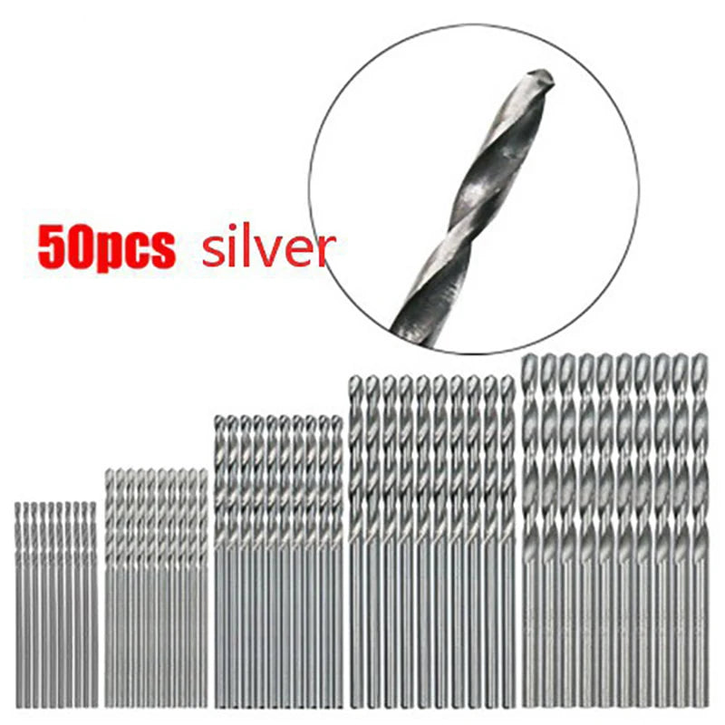 Titanium Coated HSS Drill Bits Set 50-100 Pcs