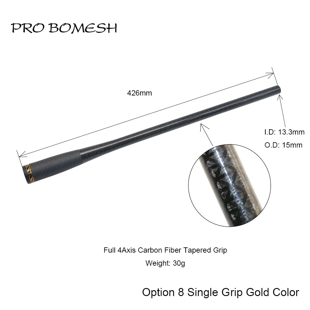 HookUpCo. Carbon Fiber Taper Grip Fishing Handle - HookUpCo.