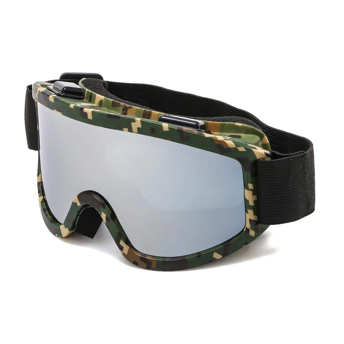 Large Frame Ski Goggles with Colorful Anti-Glare Lens