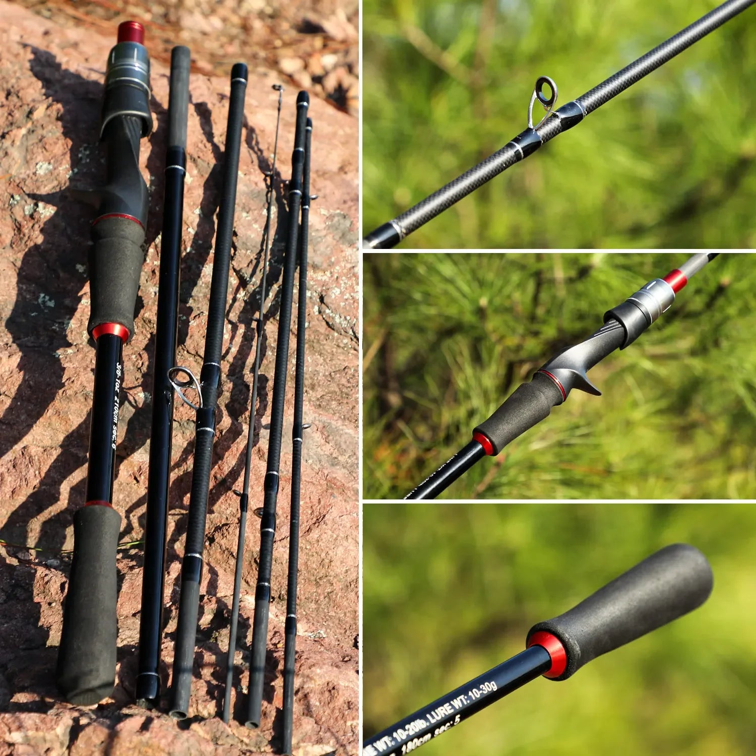 HookUpCo. Carbon Fiber Fishing Rod 1.8m/2.1m - HookUpCo.