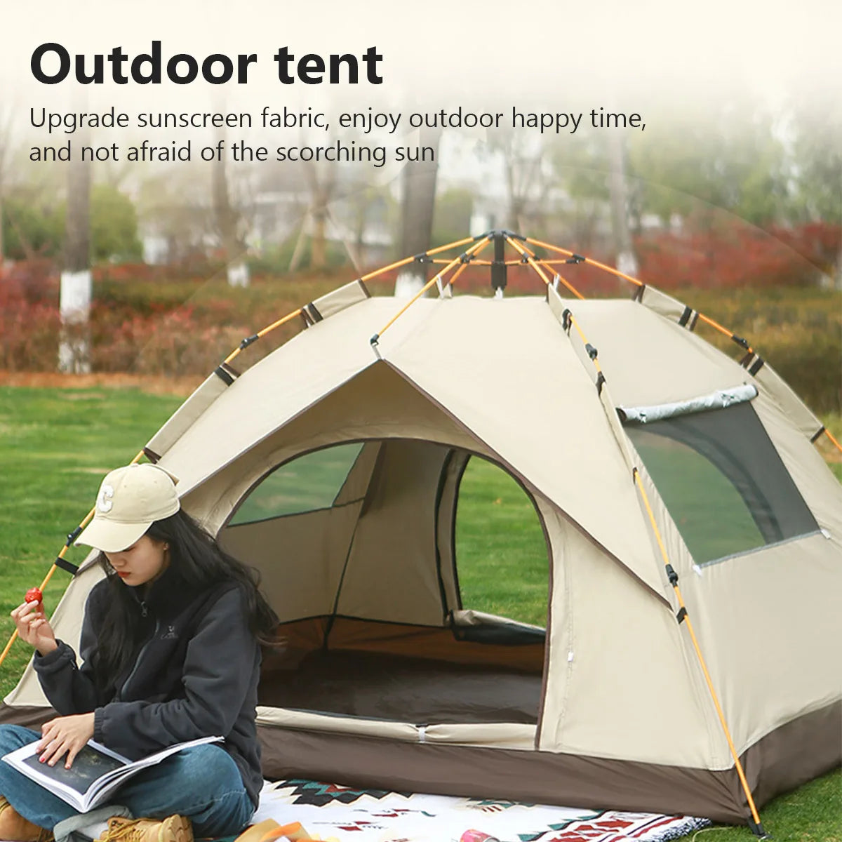 HookUpCo. Waterproof Automatic Camping Tent - HookUpCo.