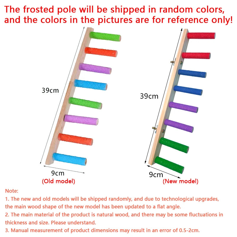 HookUpCo. Wooden Bird Climbing Ladder Toy