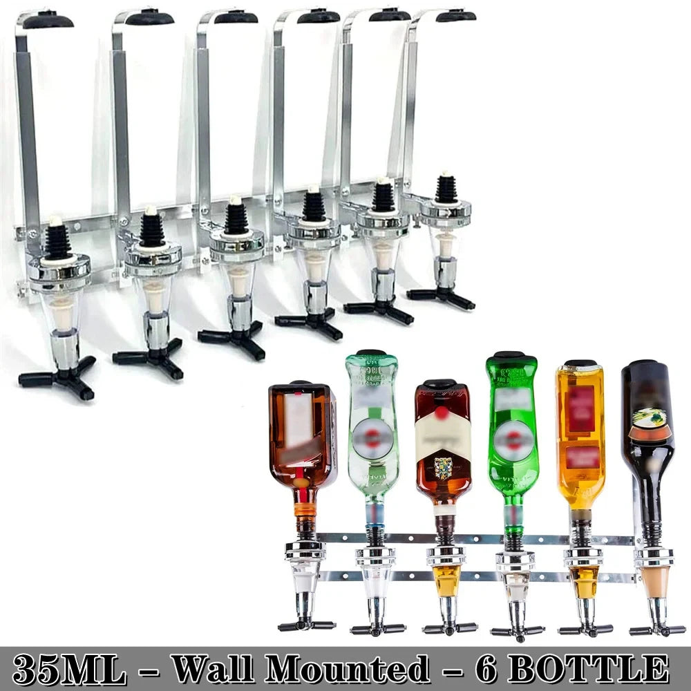 Wall-Mounted Liquor Dispenser for Home Bars