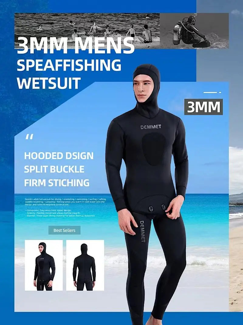 3mm Camouflage Wetsuit for Spearfishing and Diving