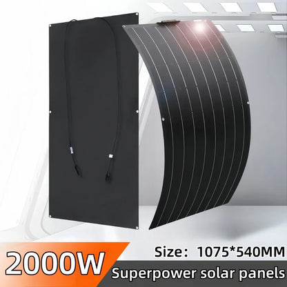 High Power Flexible Solar Panel for Home and Outdoor Use