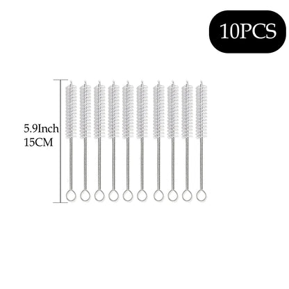 HookUpCo. Extra Long Straw Cleaner Brush Kit
