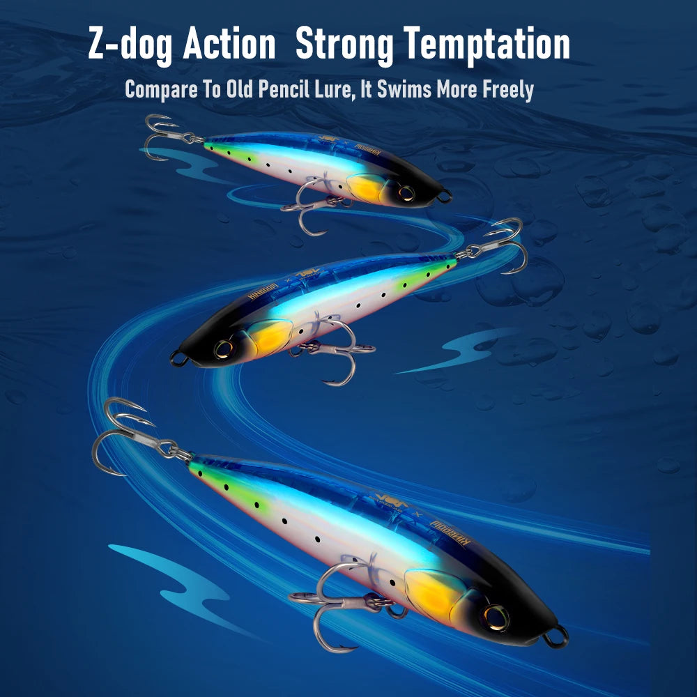 HookUpCo. Floating Pencil Lure for Saltwater Fishing - HookUpCo.