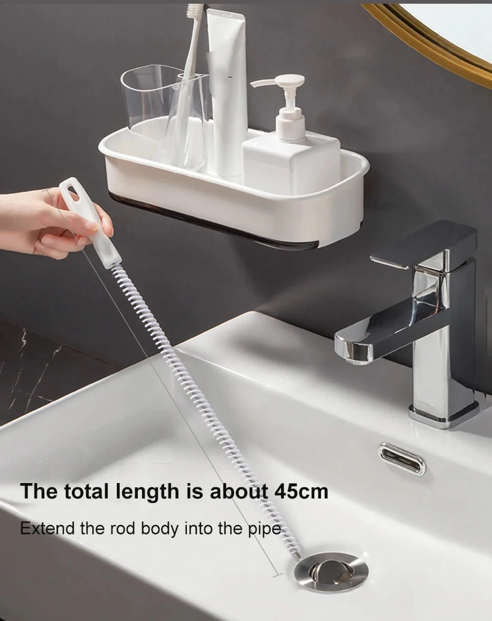 Flexible Drain Cleaning Brush Tool