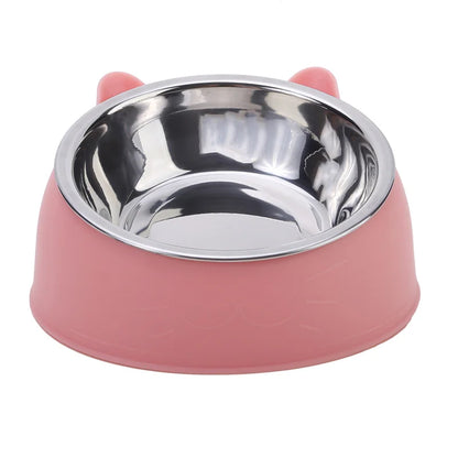 Creative Stainless Steel Pet Feeding Bowls for Cats & Dogs