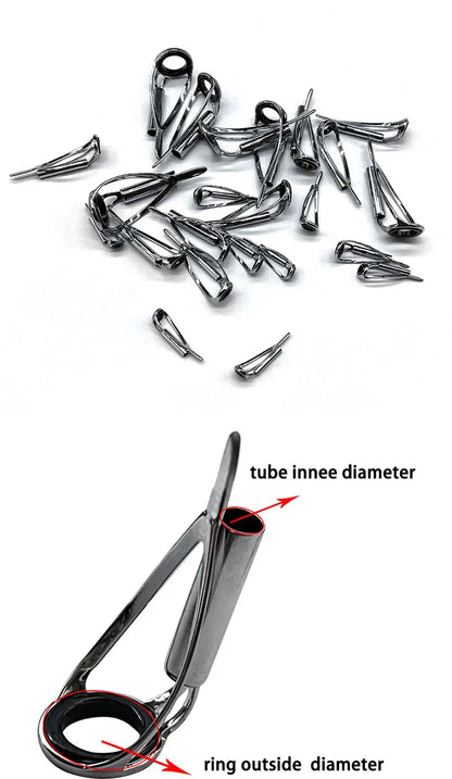 Titanium Oxide Fishing Rod Tip Guide Repair Kit - HookUpCo.