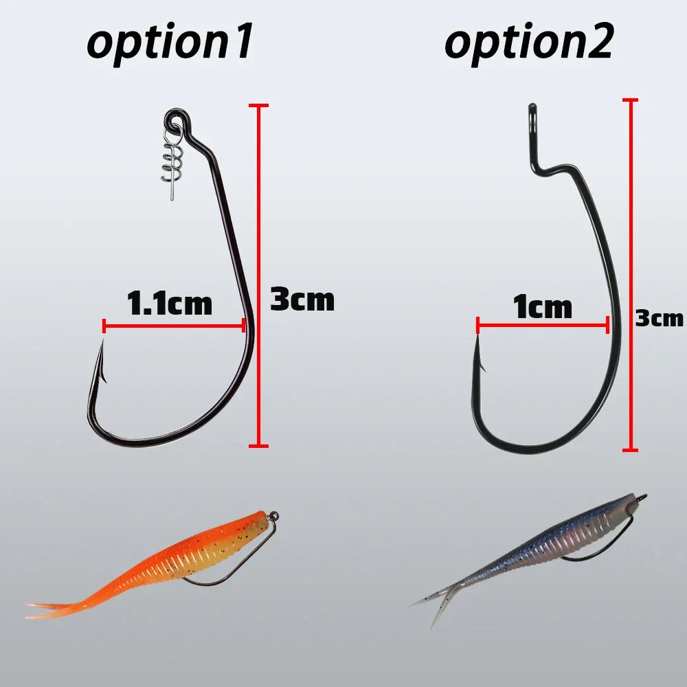 HookUpCo. 70-Piece Soft Lure Set - HookUpCo.