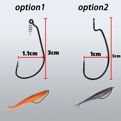 HookUpCo. 70-Piece Soft Lure Set - HookUpCo.