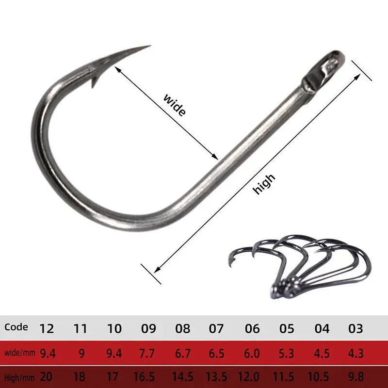 Carbon Steel Fishing Hooks in Bulk 50-1600 PCS - HookUpCo. - HookUpCo.