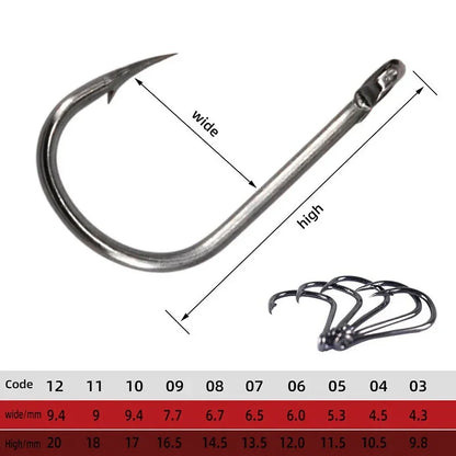 Carbon Steel Fishing Hooks in Bulk 50-1600 PCS - HookUpCo. - HookUpCo.
