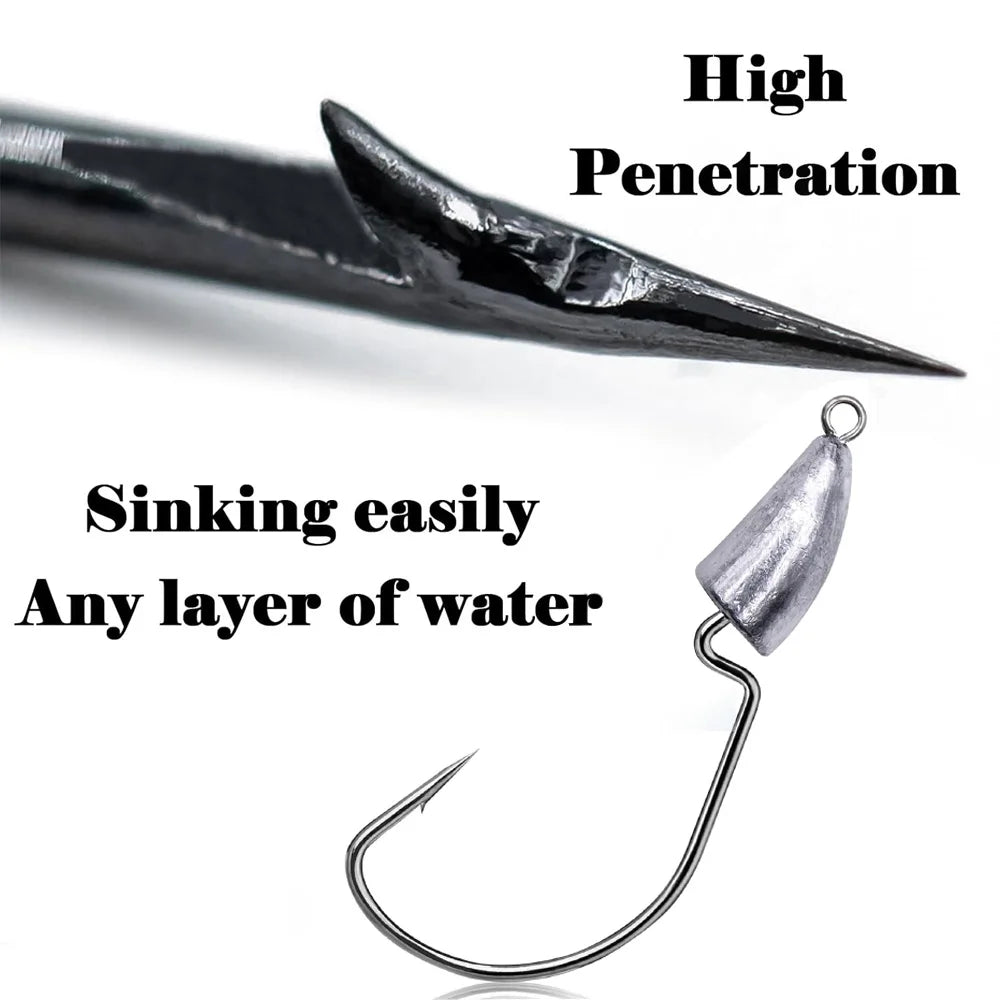 HookUpCo. Metal Jig Heads for Texas Rig Fishing - HookUpCo.
