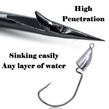 HookUpCo. Metal Jig Heads for Texas Rig Fishing - HookUpCo.