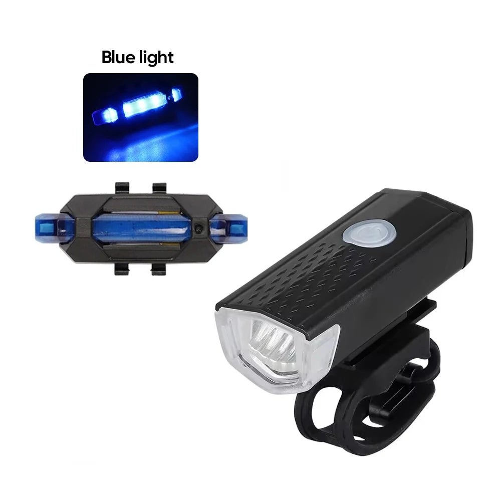 Rechargeable LED Bicycle Light Set for Safe Night Riding