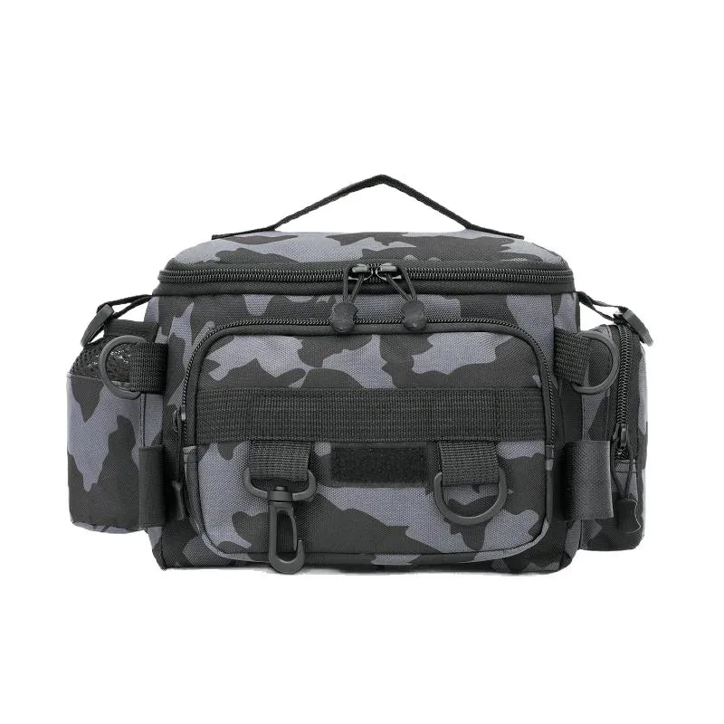 Durable Fishing Tackle Bag with Rod Holder