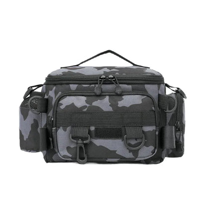 Durable Fishing Tackle Bag with Rod Holder