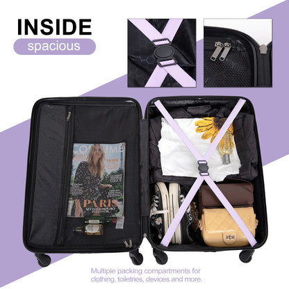 HookUpCo. Durable Hardside Luggage Set