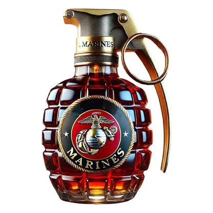 Engraved Military Hand Whiskey Bottle Gift