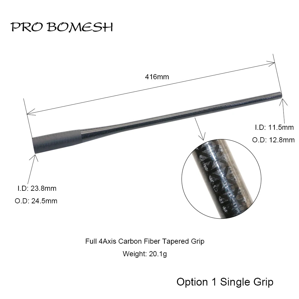 HookUpCo. Carbon Fiber Taper Grip Fishing Handle - HookUpCo.