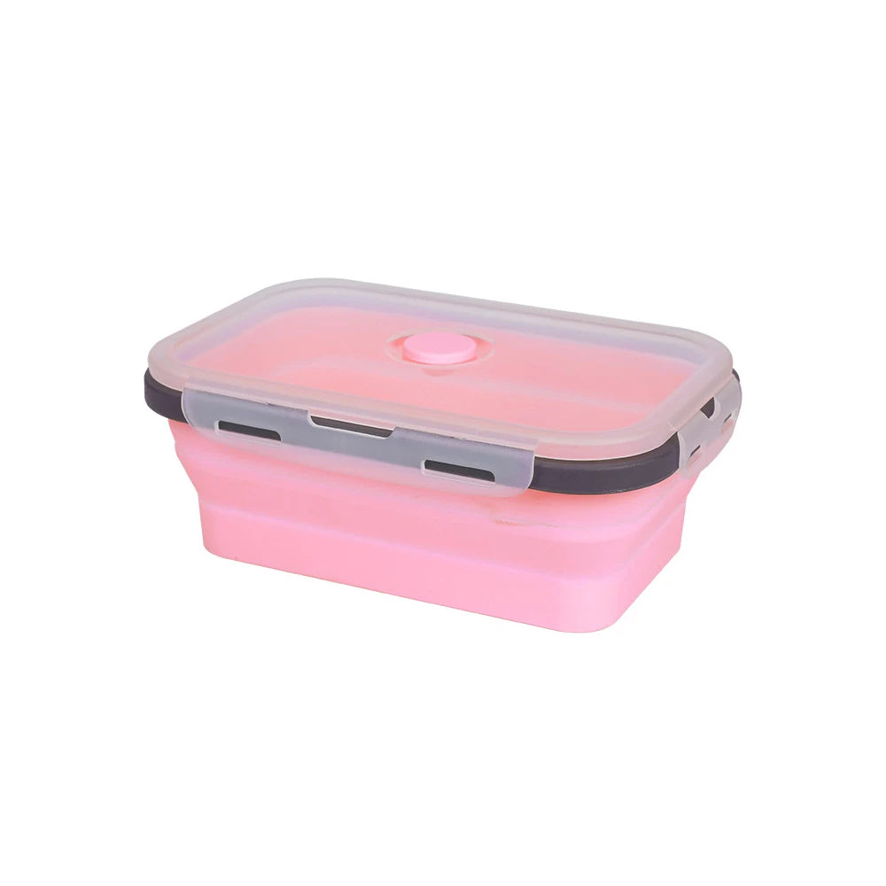 HookUpCo. Portable Silicone Folding Lunch Box