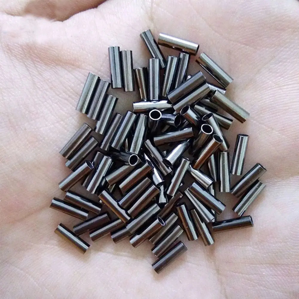 Copper Crimp Sleeves for Fishing Lines - 100pcs - HookUpCo.