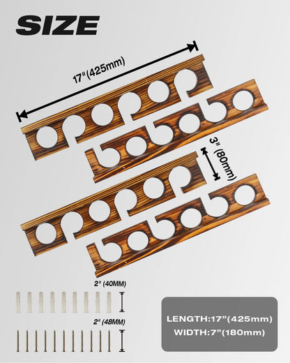 HookUpCo. Fishing Rod Rack for Garage Storage - HookUpCo.