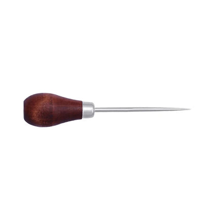 DIY Wooden Handle Awl Tool for Leather Craft and Repairs