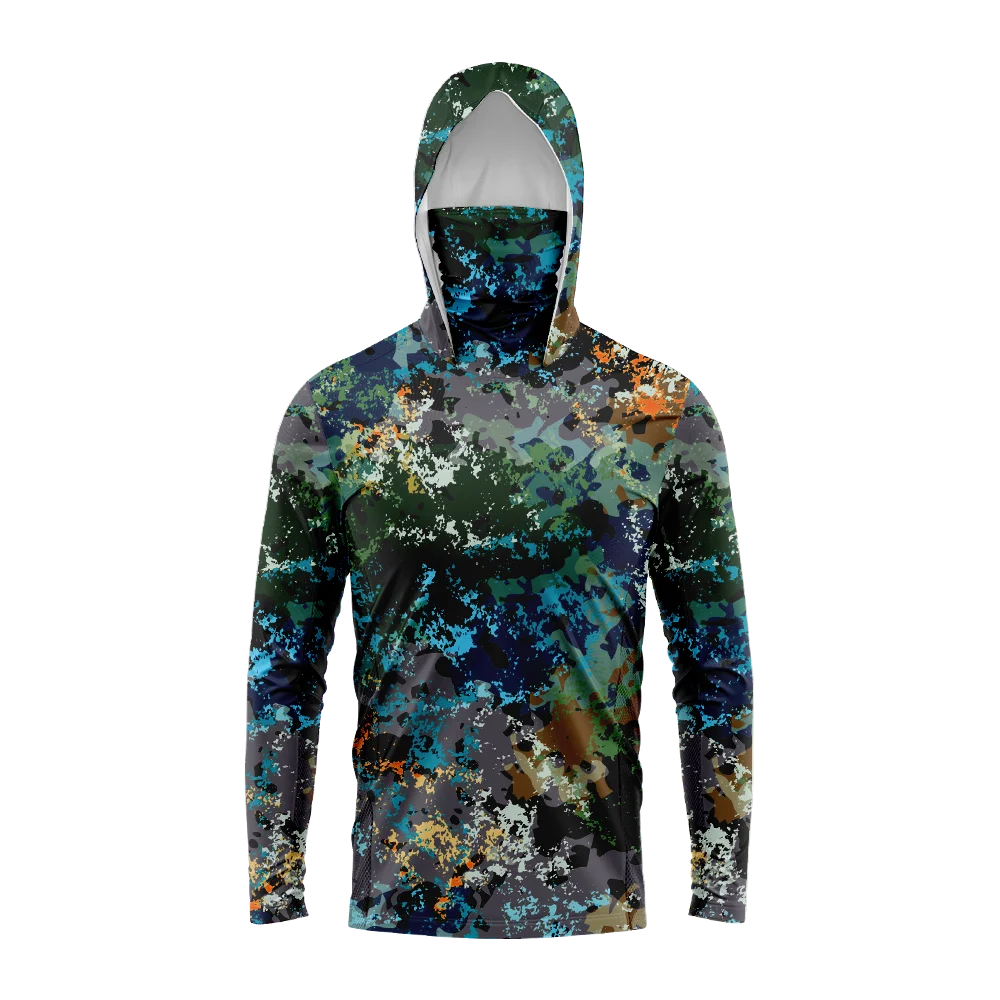 Men's Long Sleeve Fishing Shirt with UV Protection - HookUpCo.