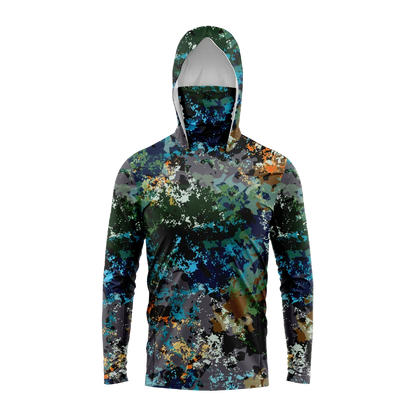 Men's Long Sleeve Fishing Shirt with UV Protection - HookUpCo.