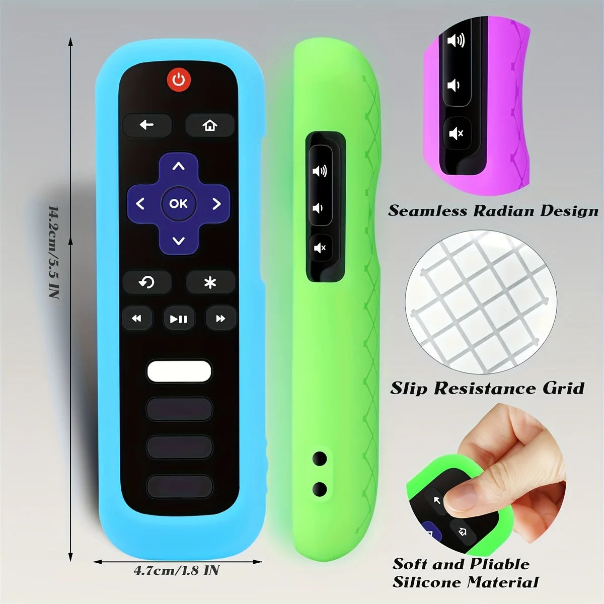 Luminous Silicone Remote Control Set for TVs