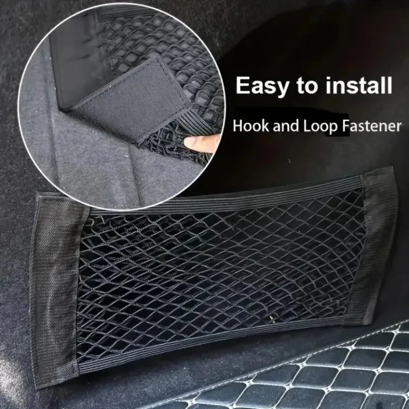 Universal Car Mesh Storage Net for Organized Trunk Space