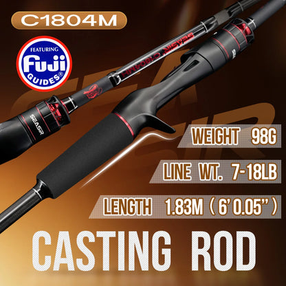 HookUpCo. Heavy Power Travel Fishing Rod 1.83M - HookUpCo.