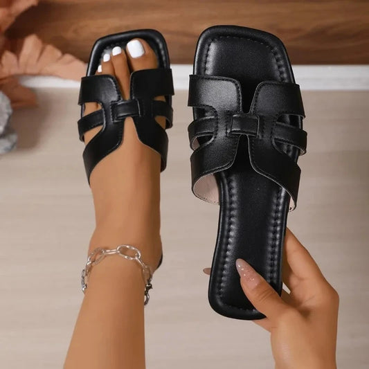 Lightweight Women's Open-Toe Casual Slippers for Summer