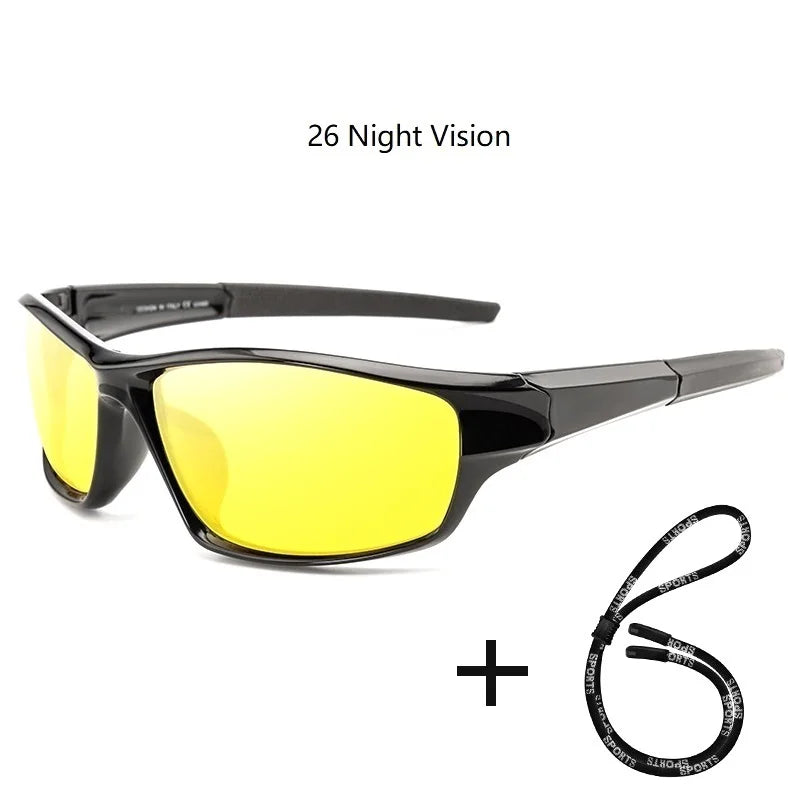 Men's Polarized Fishing Outdoor Sunglasses with Chain