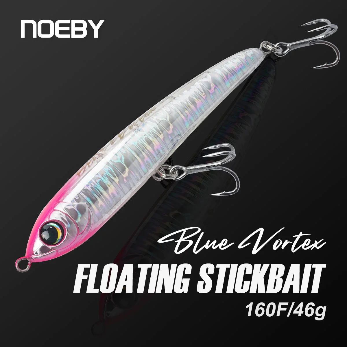 HookUpCo. Blue Vortex Floating Stickbait for Saltwater Fishing