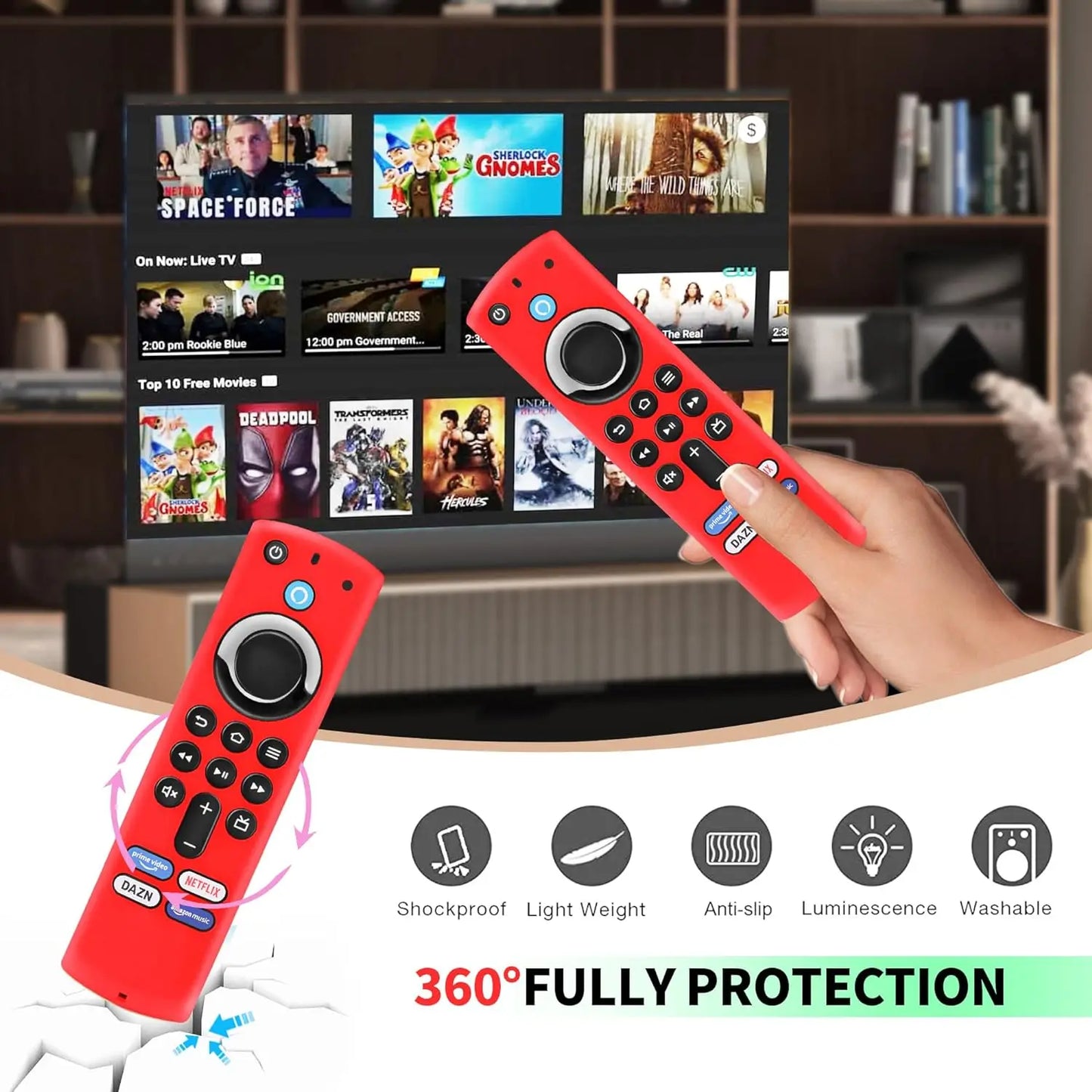 HookUpCo. Remote Cover for Fire Stick 4K