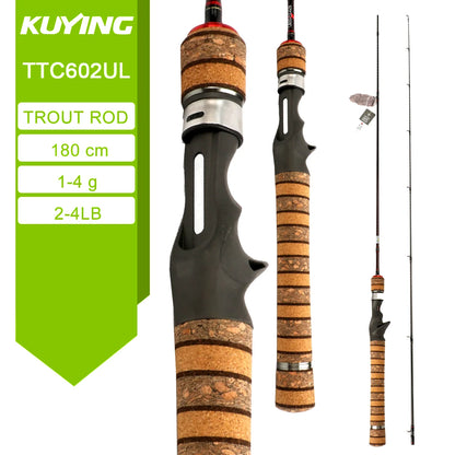 HookUpCo. Carbon Fishing Rod for Rivers and Streams - HookUpCo.