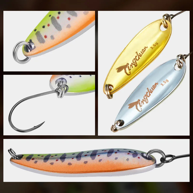 HookUpCo. Metal Spoon Lure for Trout and Bass - HookUpCo.