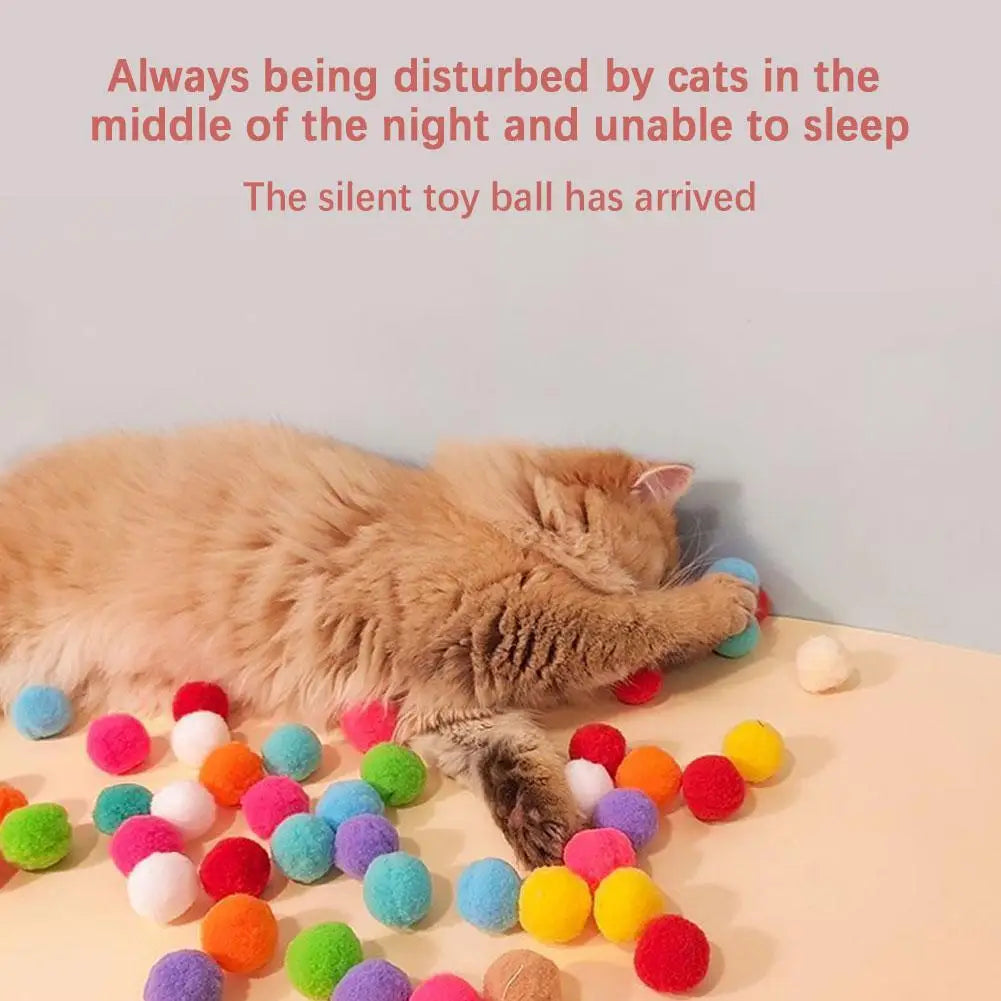 Interactive Plush Ball Launcher Toy for Kittens and Cats