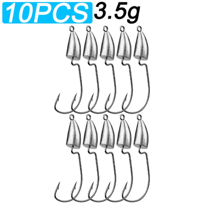 HookUpCo. Metal Jig Heads for Texas Rig Fishing - HookUpCo.