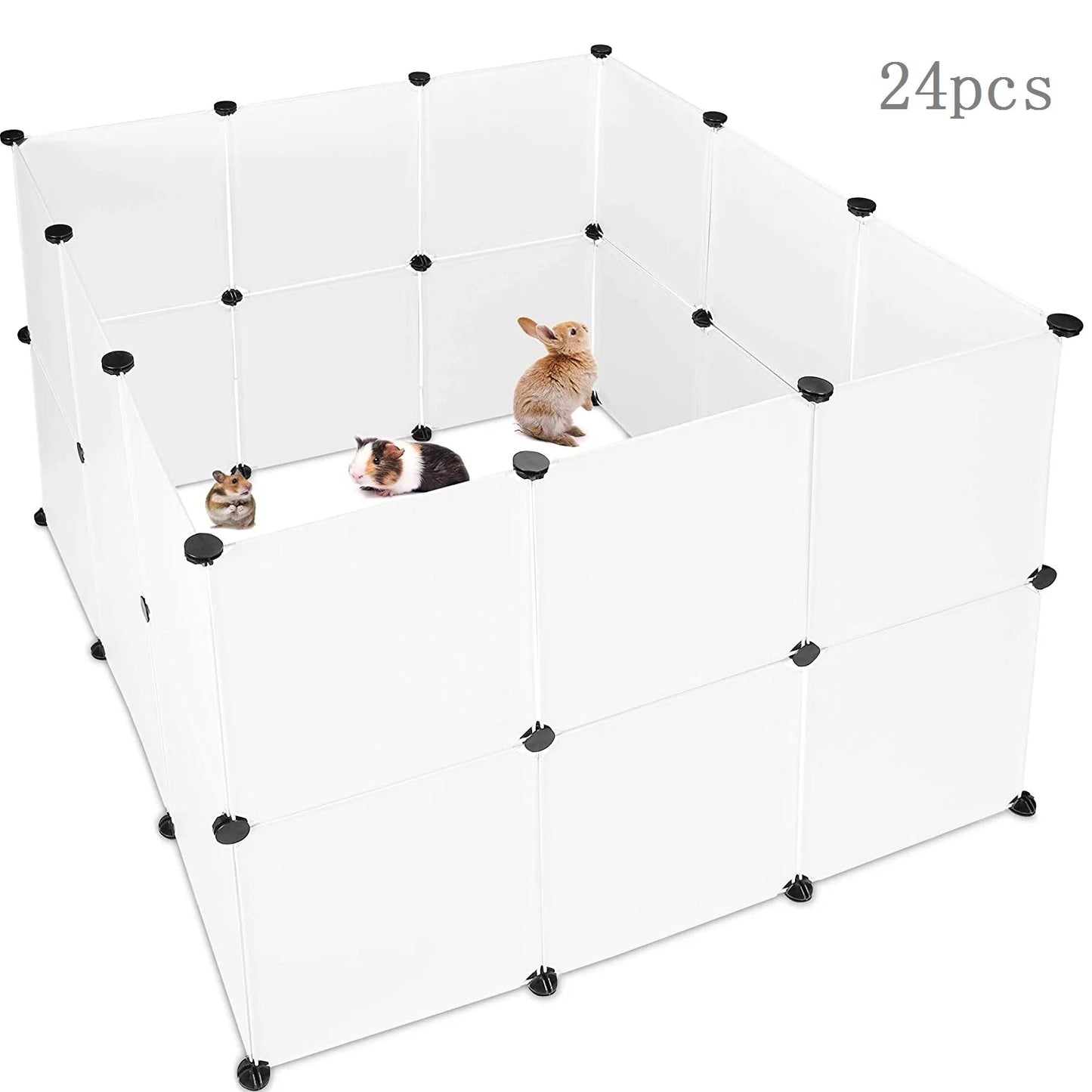 HookUpCo. Foldable Pet Playpen for Small Animals