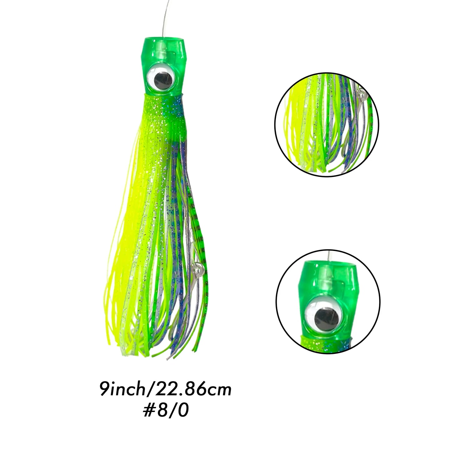 HookUpCo. Transparent Trolling Lure Set for Big Fish