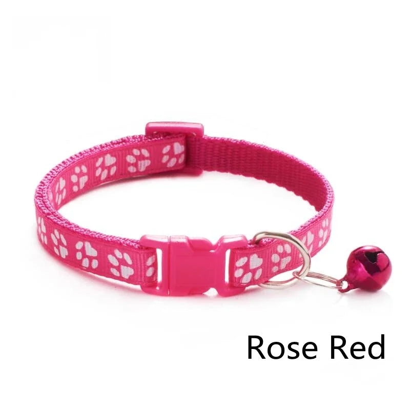 HookUpCo. Colorful Pet Collar with Safety Bell