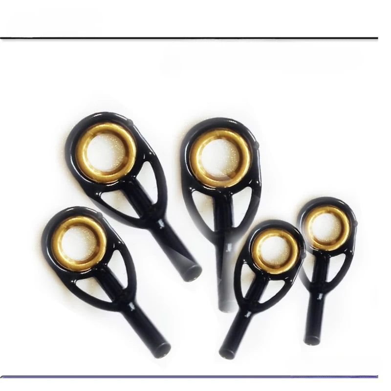 High Carbon Fishing Rod Guide Ring Set - 7 Packs - HookUpCo.