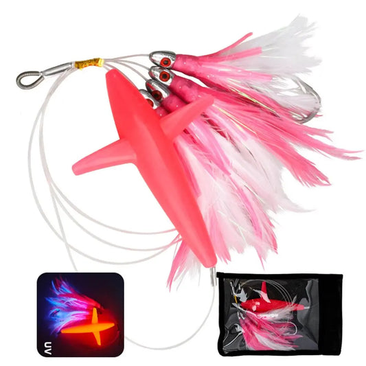 HookUpCo. 9" Rig Bird Daisy Chain Teaser Trolling Lure