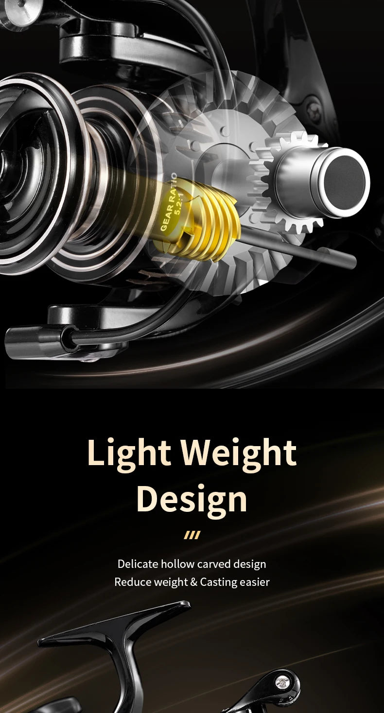 HookUpCo. Ultralight Spinning Reel 10kg Drag - HookUpCo.