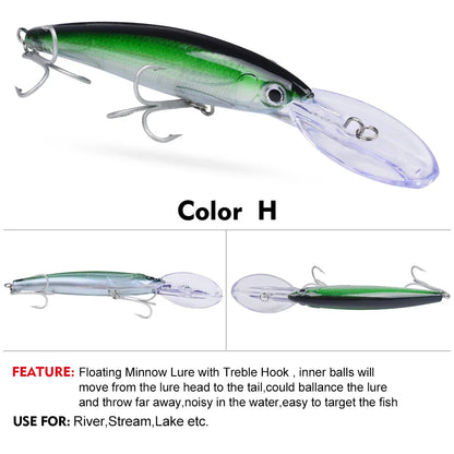HookUpCo. Floating Fishing Lure for Bass Tackle - HookUpCo.